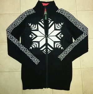 Lauren Active Ralph Lauren Snowflake Cardigan -Sm